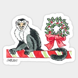 2013 Holiday ATC 18 - Holiday Monkey Sticker
